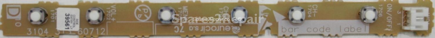 Philips 37PF5520D/10 - Buttons - 3104 313 60712