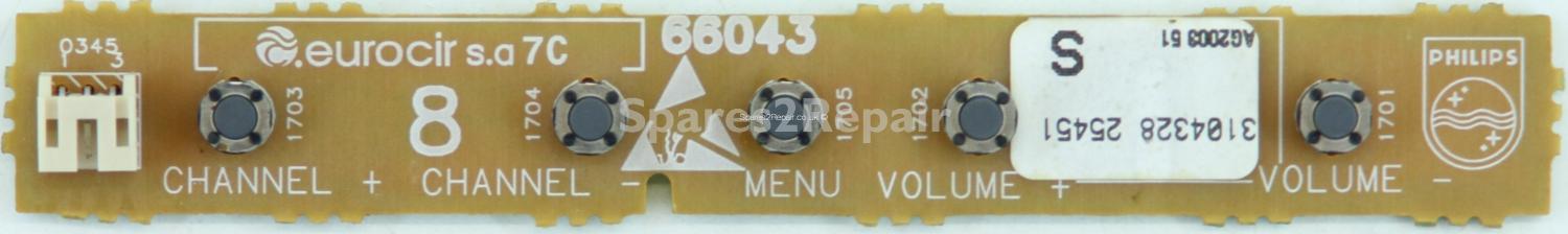 Philips 42PF9945/12 - Buttons - 3104328 25451 - 66043
