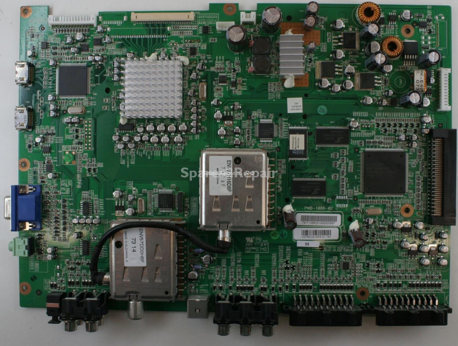 Polaroid TLU-03723B - Main AV - PWB-1086-02 - V37MCGI-KPA 01