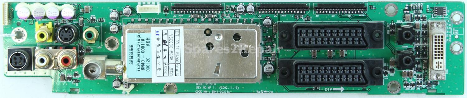 Samsung LW22A13W - AV Inputs - BN59-00339A - PD22E0 - BN41-00231A - REV NO:MP 1.1