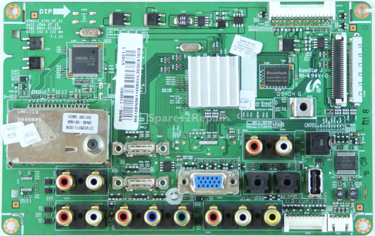 Samsung LN32B360C5D - Main AV - BN41-01181B - BN96-11408G - V1021.1 - BN97-03889N