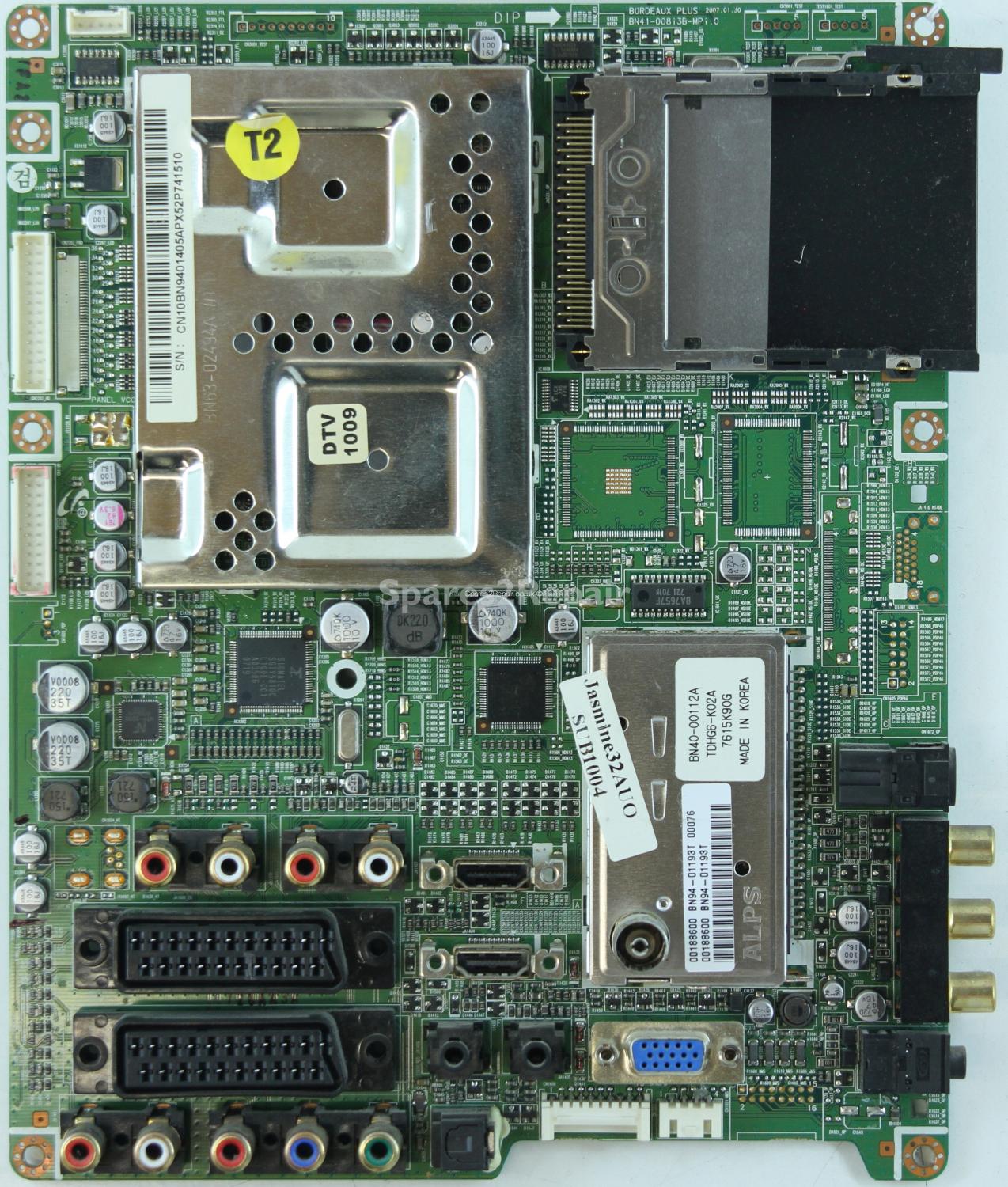 Samsung LE32S86BD - Main AV - BN94-01193T - BN94-01405A - BN41-00813B-MP1.0 - BORDEUAX PLUS