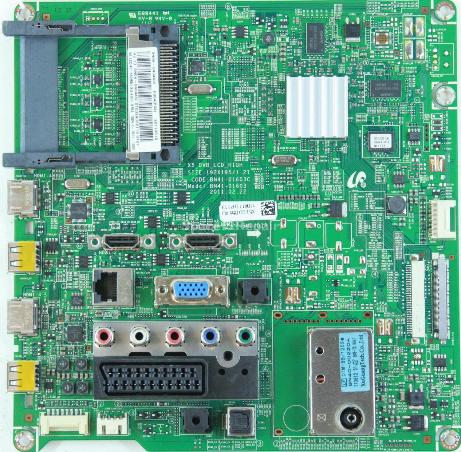 Samsung LE40D550 - Main AV - BN94-04844W - BN41-01603C - X5_DVB_LCD_HIGH