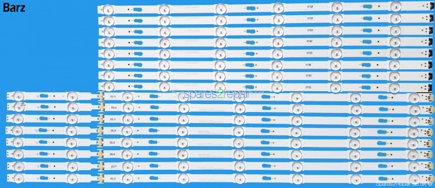 Samsung 65 inch Full LED Backlight Array - BN96-39665A + BN96-39666A - S_5U75_65_FL - UE65JU UE65KU UE65MU