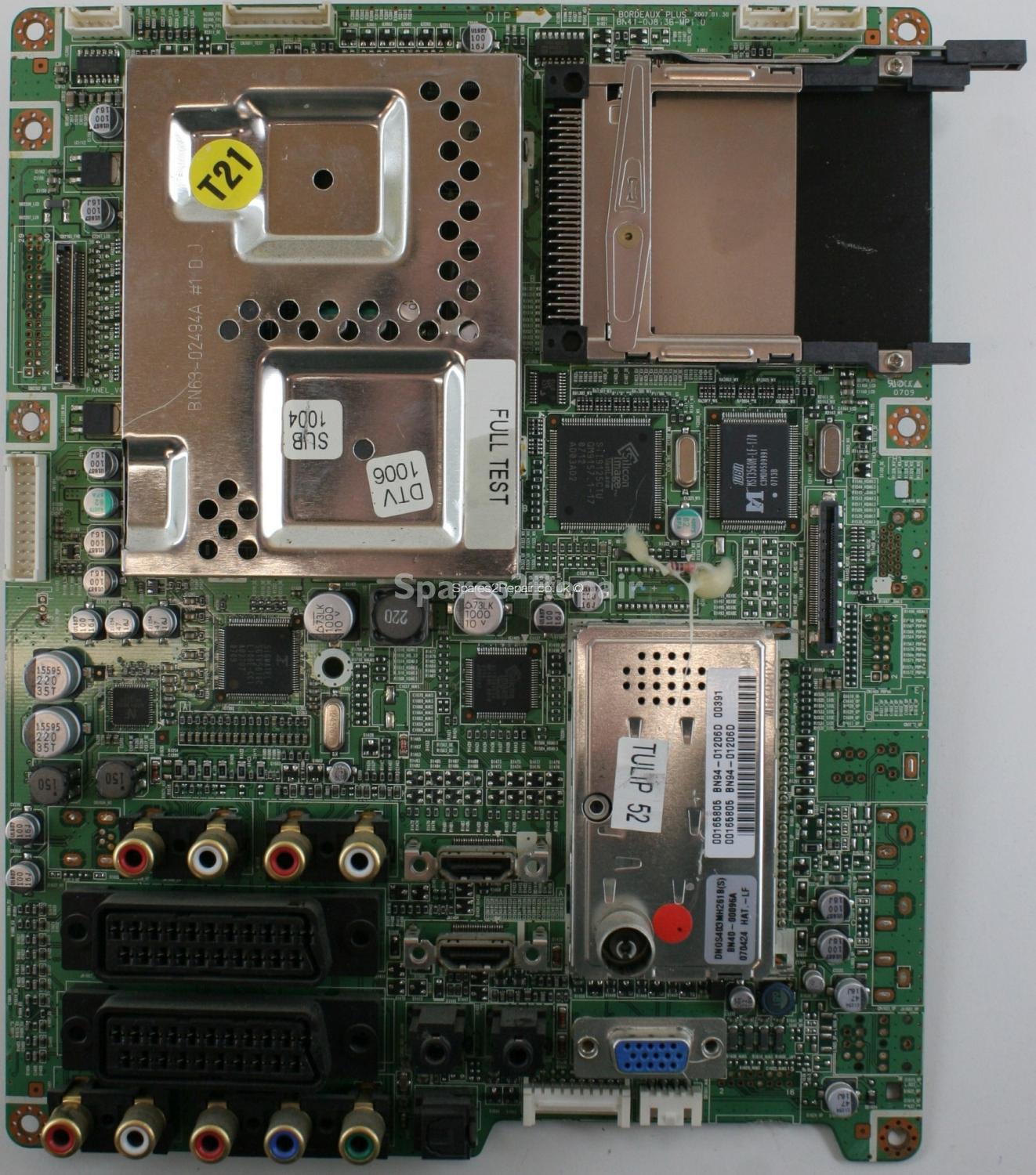 Samsung LE52M87BD - Main AV - BN94-01206D - BN41-00813B - MP1.0 - BORDEAUX PLUS