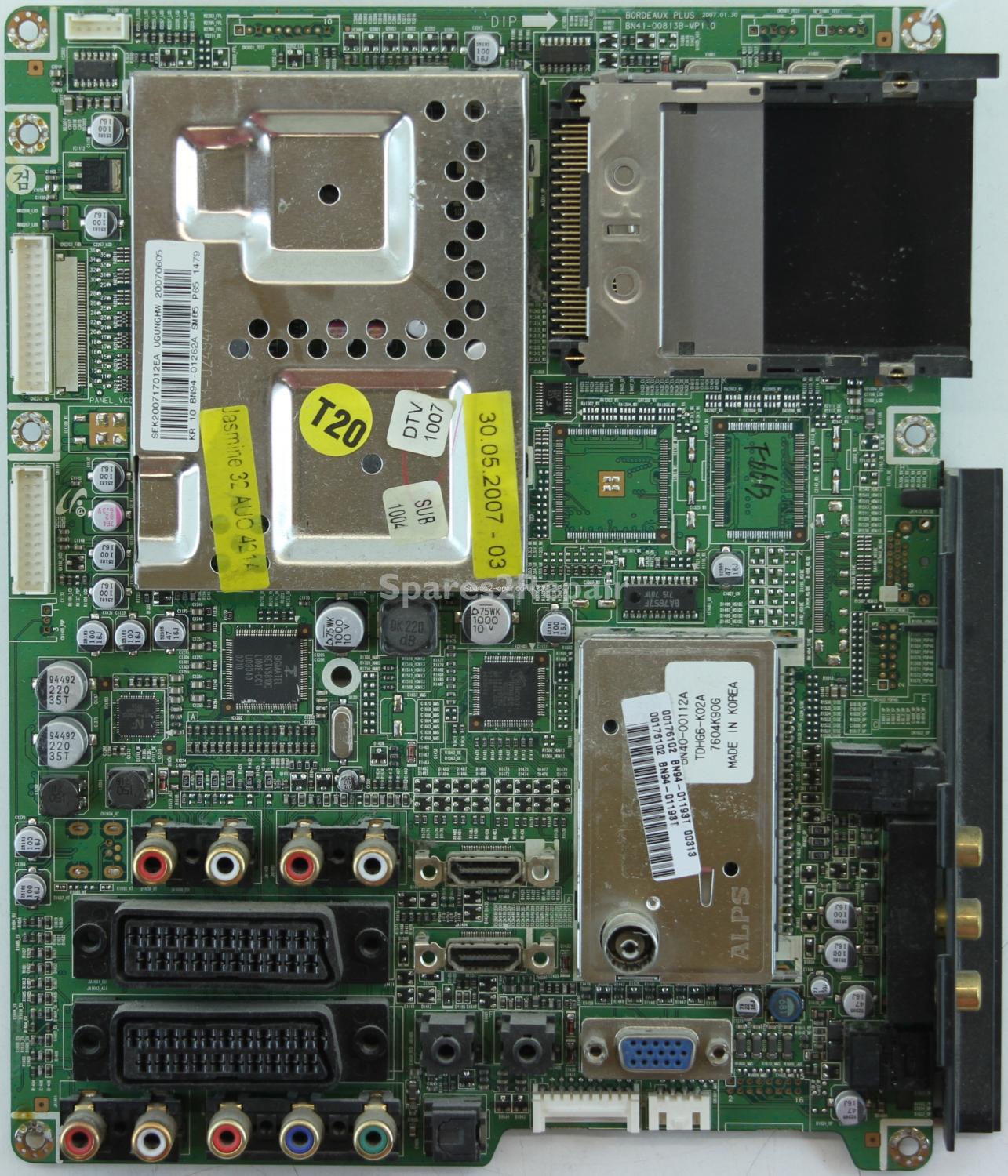 Samsung LE32S86BD - Main AV - BN41-00813B-MP1.0 - BN94-01262A - BN94-01193T - BORDEAUX PLUS