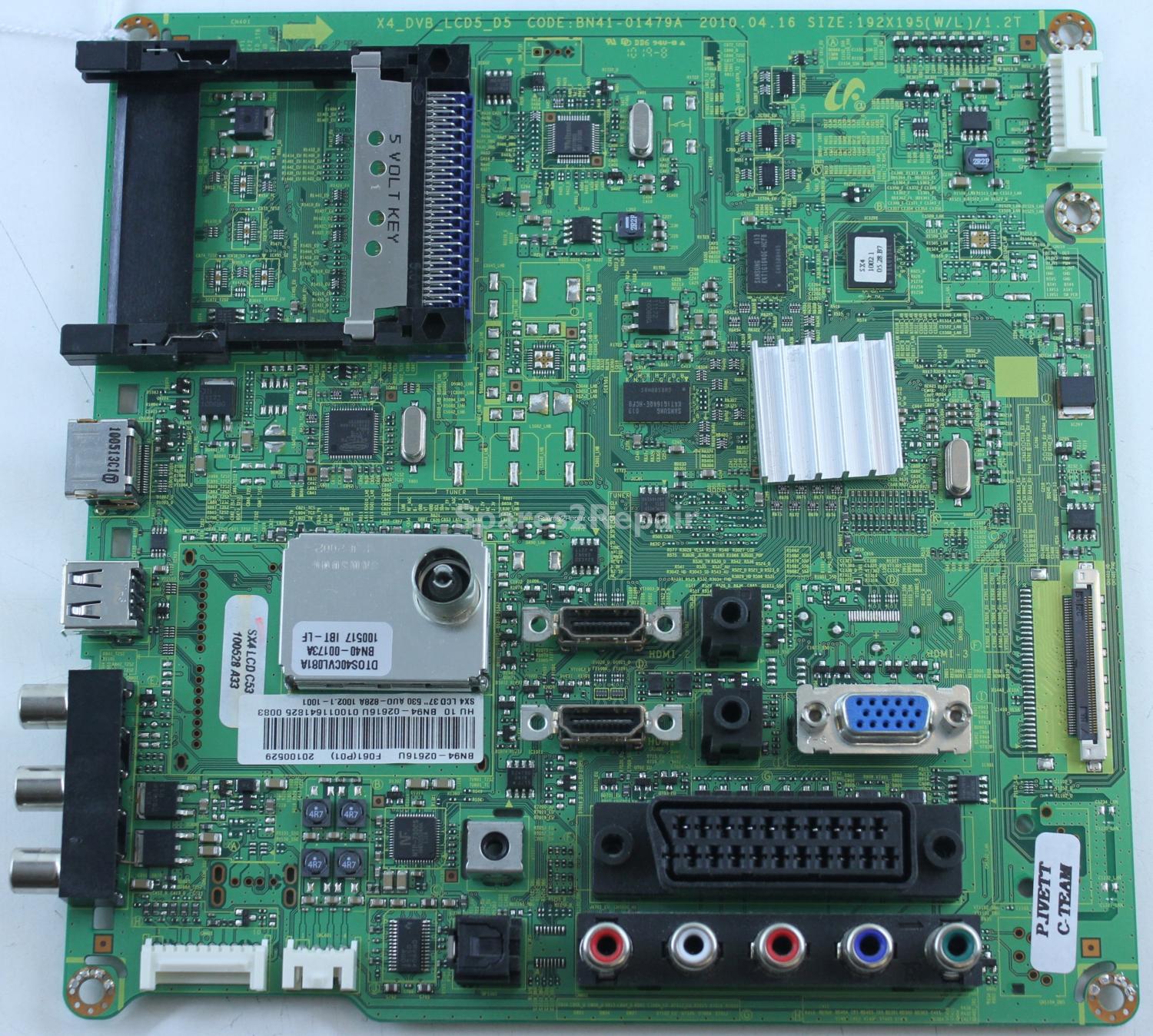 Samsung LE37C530F1W - Main AV - BN94-02616U - BN41-01479A - X4_DVB_LCD5_D5