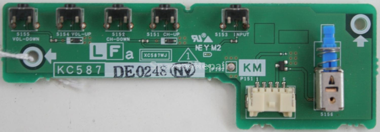 Sharp LC-26GA3E - Buttons - KC587 - XC587WJ