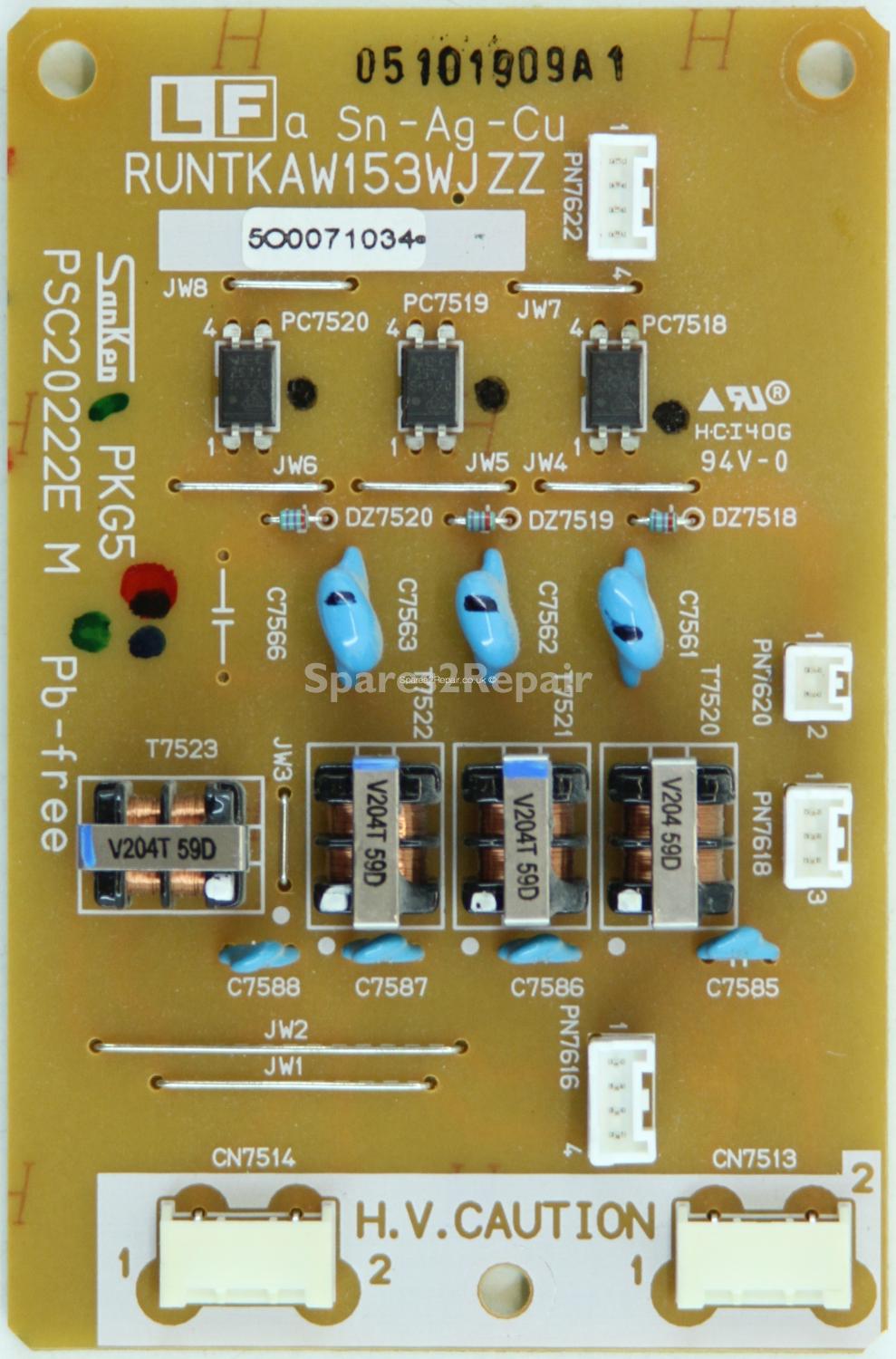 Sharp LC-26P50E - Inverter Connector - PSC20222E M - PKG5 - RUNTKAW153WJZZ