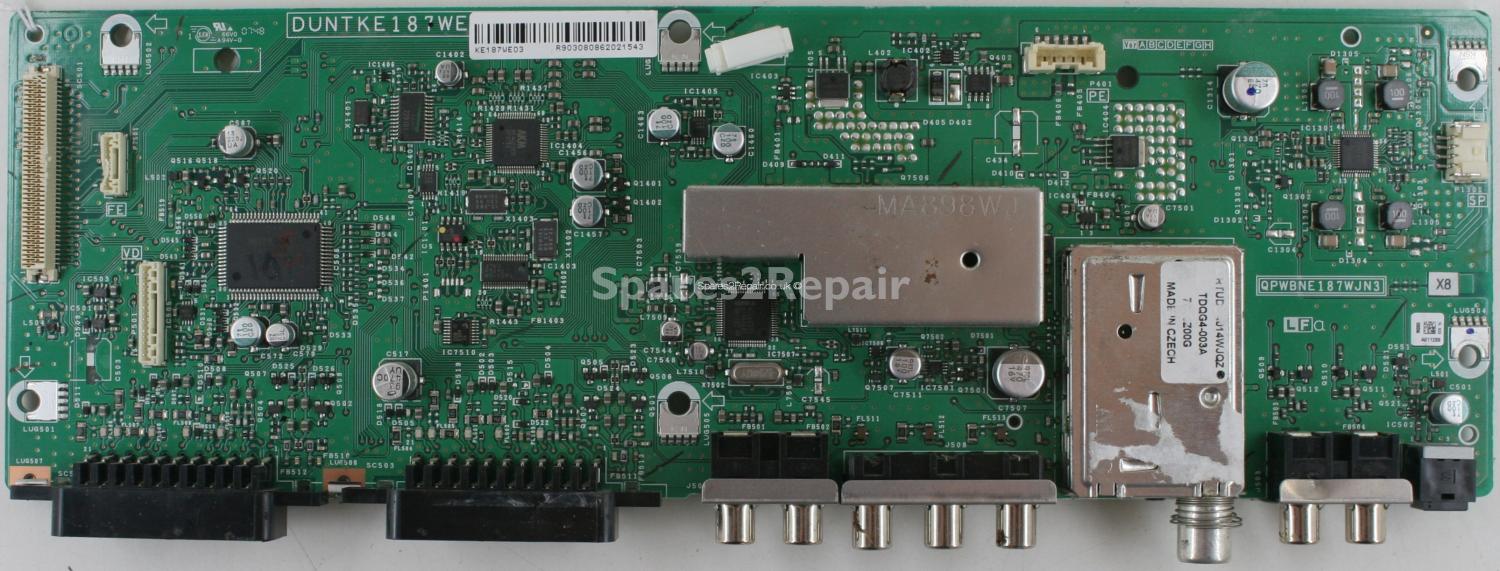 Sharp LC-46X8E - Main AV - DUNTKE187WE - QPWBNE187WJN3 - KE187WE03