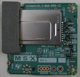 Sony KLV-26HG2 - Memory Card Reader - 1-860-830-12 - 172367412 - A-1410-384-A - MSX Board