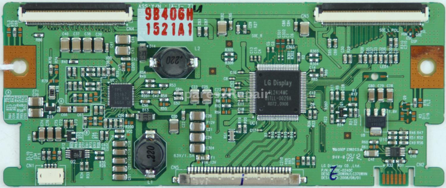 Toshiba 37AV615DB - T-Con - 6871L-1521A - 6870C-0240C - LC420WXN/LC370WXN