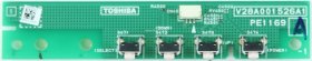 Toshiba 47L7453D - Buttons - V28A001526A1 - PE1169 A
