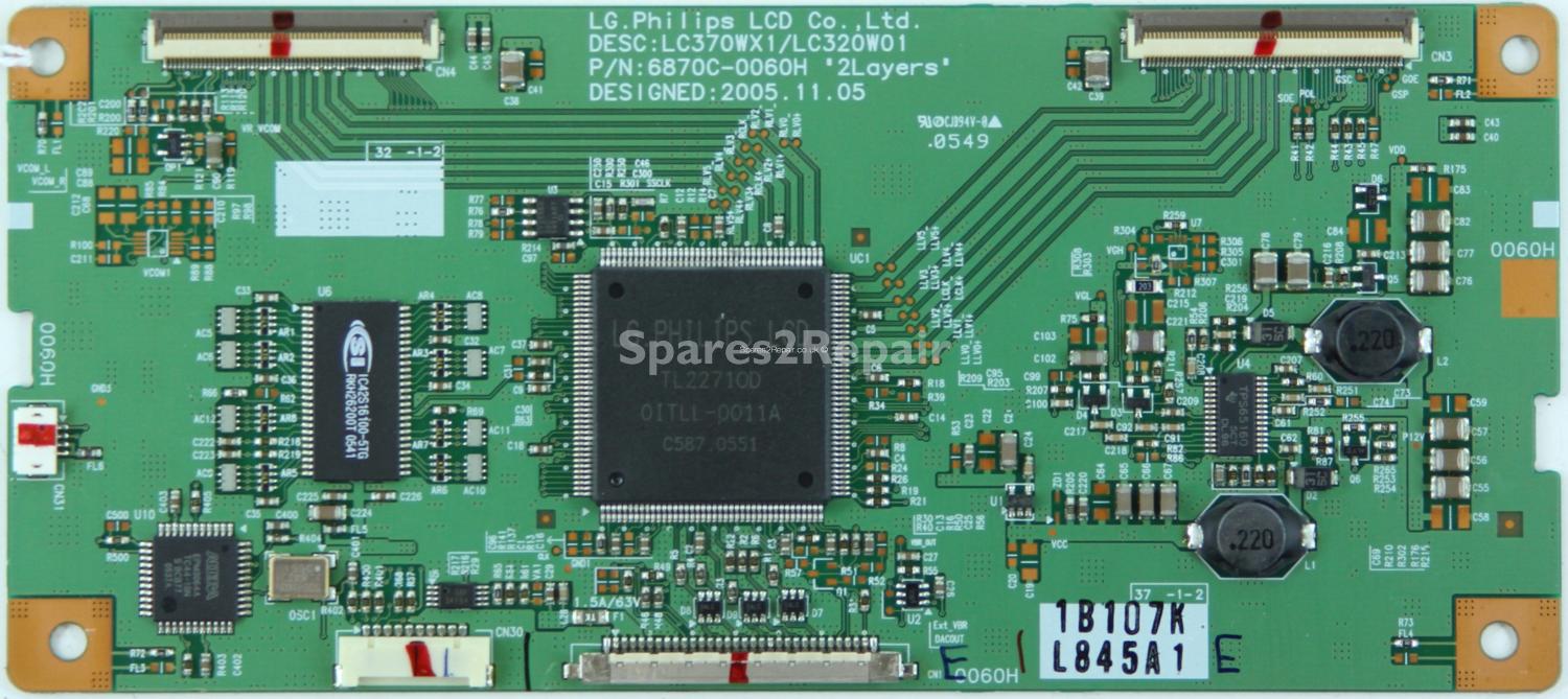 Toshiba 37WLT66S - T-Con - 6870C-0060H - 6871L-0845A - LC370WX1/LC320W01