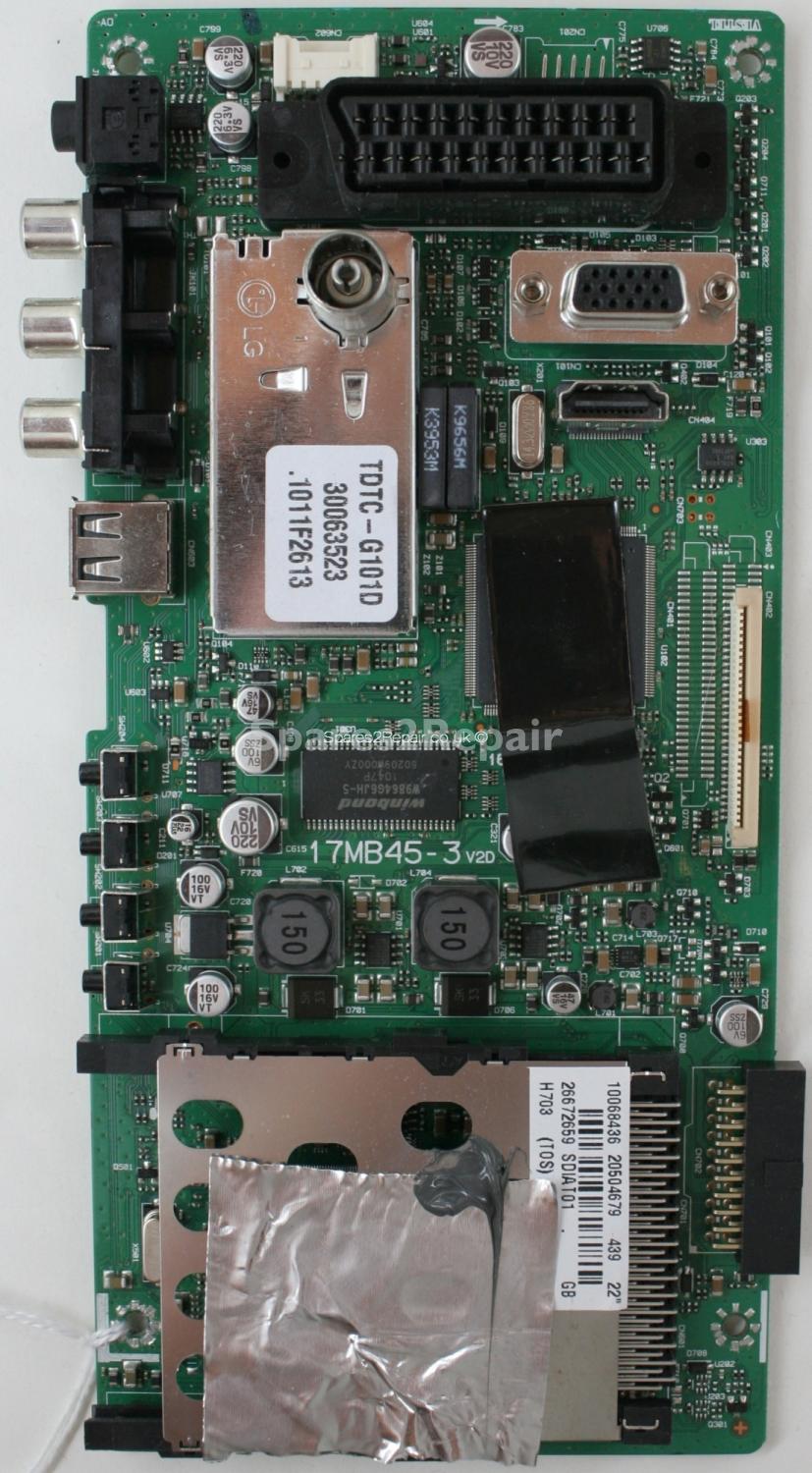 Toshiba 22BV500B - Main AV - 17MB45-3 - V2D - 20504679 - 160310