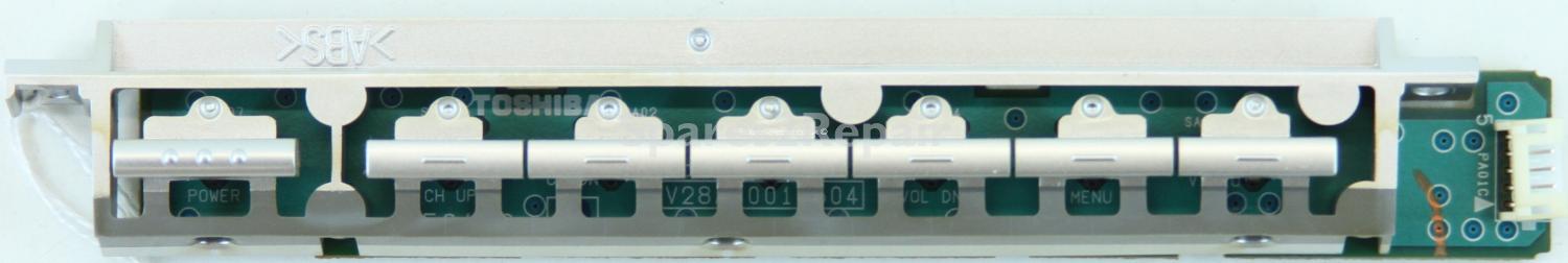 Toshiba 26WLT66S - Buttons - PE0118 A-4 - V28A00016504