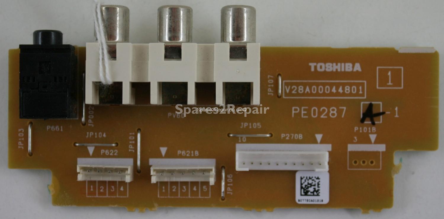 Toshiba 32A3030D - Side AV - V28A00044801 - PE0287 A-1