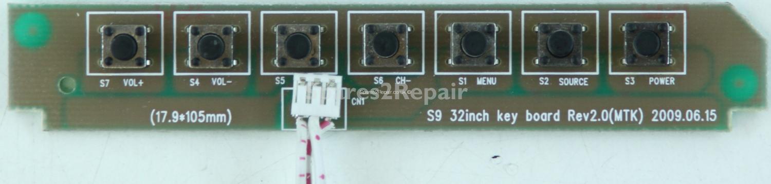 Unknown 32 Inch - Buttons - S9 32inch key board Rev2.0(MTK)