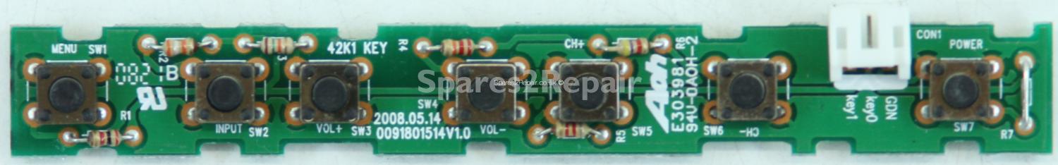 Wharfedale LT26K1CB - Buttons - 42K1 KEY - 0091801514 V1.0 (Without Plastic)